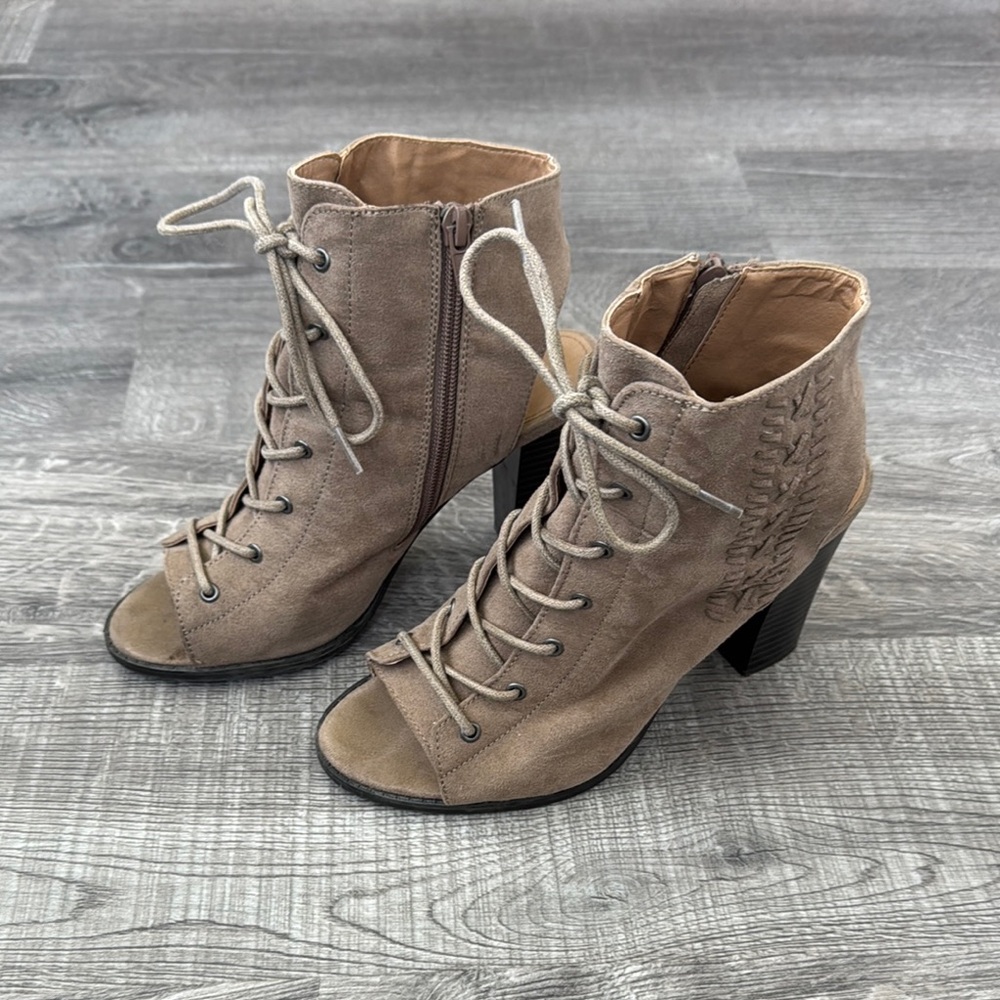 Peep Toe Booties